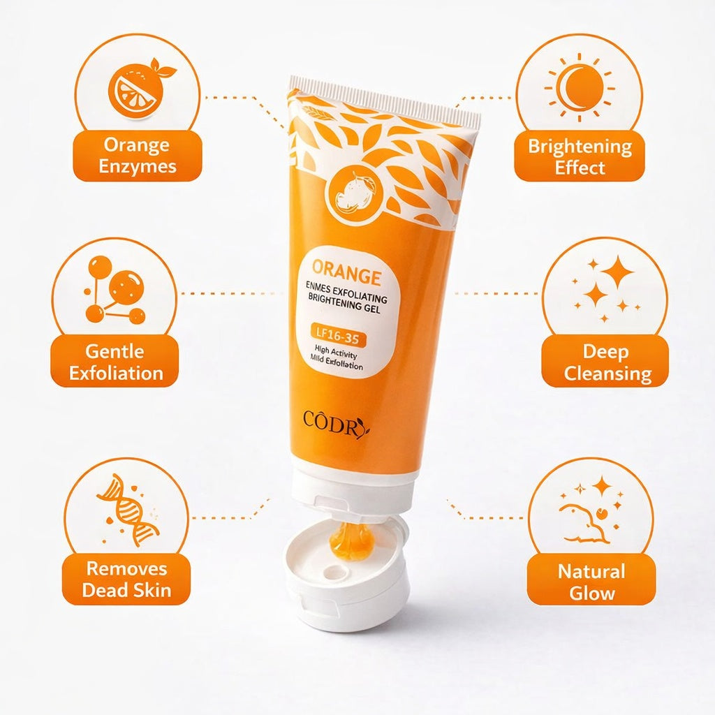 CODRA Orange Enzymes Exfoliating Brightening Gel LF16-35 | Natural Face Scrub |